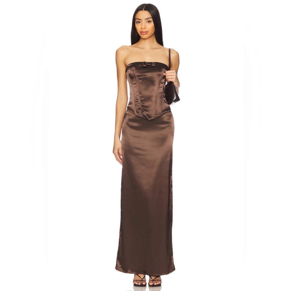 Revolve Elenor Maxi Skirt XS Brown